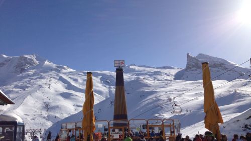 pranzo al sole a Hintertux